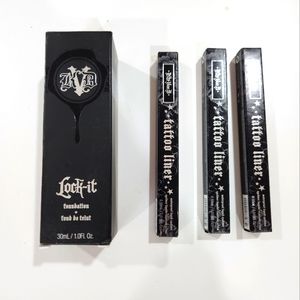 Kat VonDee KVD foundation & liquid liner x3